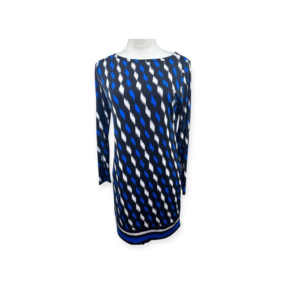 🔥 Host Pick 🔥 NWT Michael Kors Amalfi dress geometric print size medium petite - Picture 2 of 13